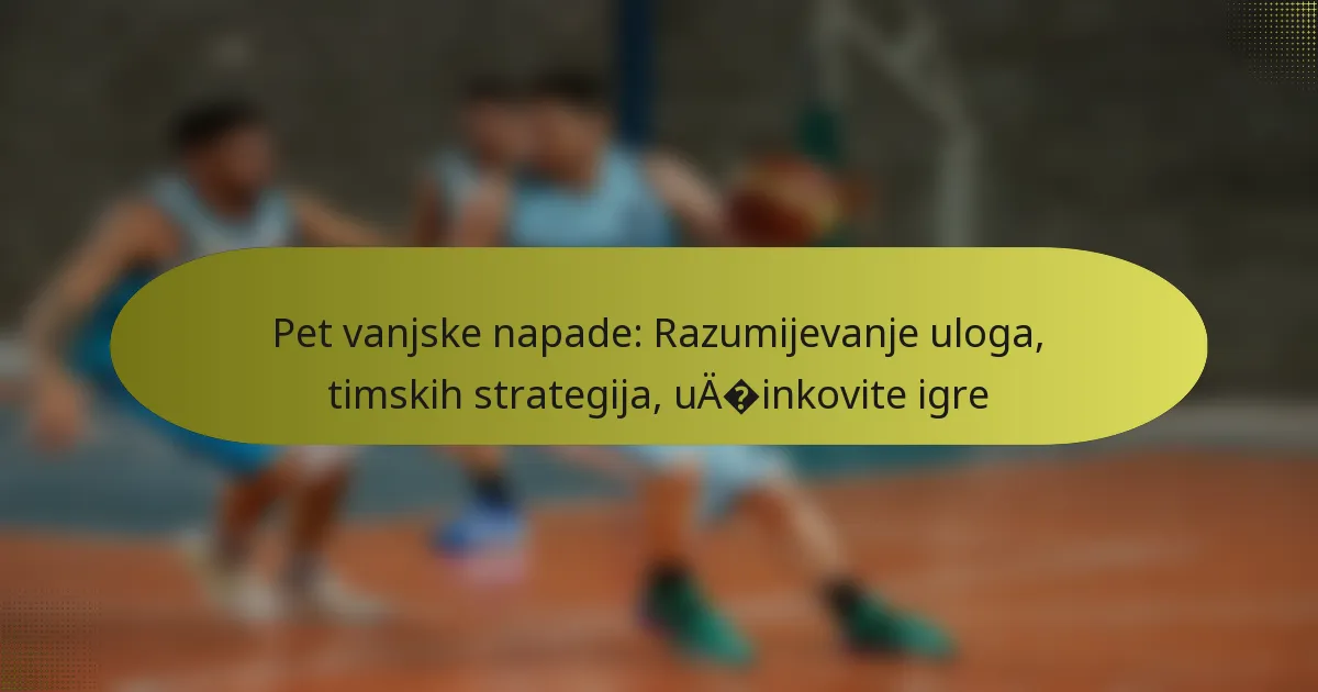 Pet vanjske napade: Razumijevanje uloga, timskih strategija, učinkovite igre